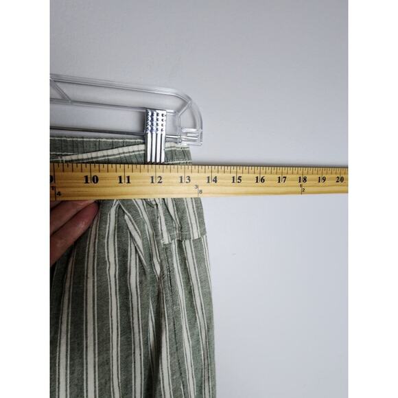 Urban Outfitters BDG Lantern Crop Linen Blend beach pants sz M elastic beach - Picture 6 of 8